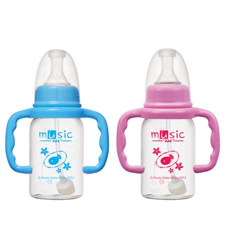 單色把手自動吸管奶瓶