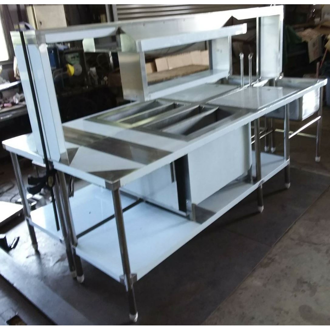 泡沫飲料儲冰槽工作台