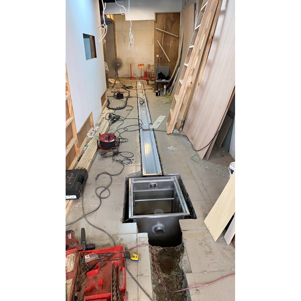 截油槽、水溝設備定位