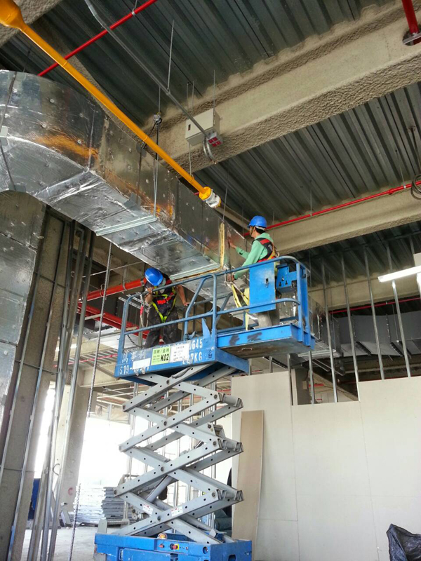 中央空調冷氣風管保溫工程