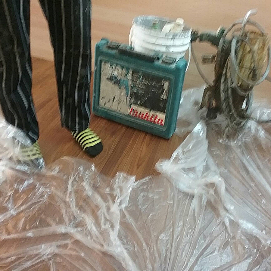 施工期間保護家具地板