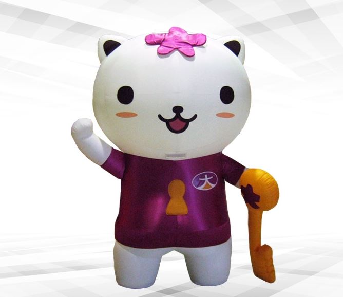 人偶行動汽球-貓造型汽球♡方愛企業專業造型氣球♡