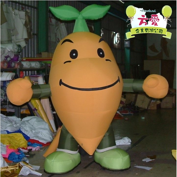 穿戴式人偶行動氣球-番薯行動氣球