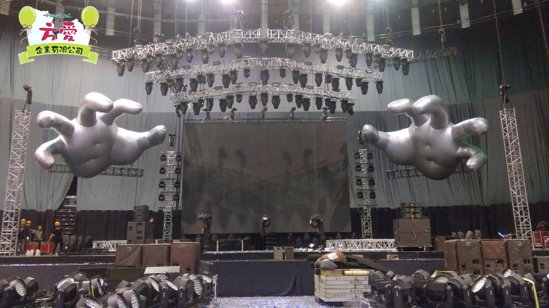 演唱會手掌造型氣球♡方愛企業專業造型氣球♡