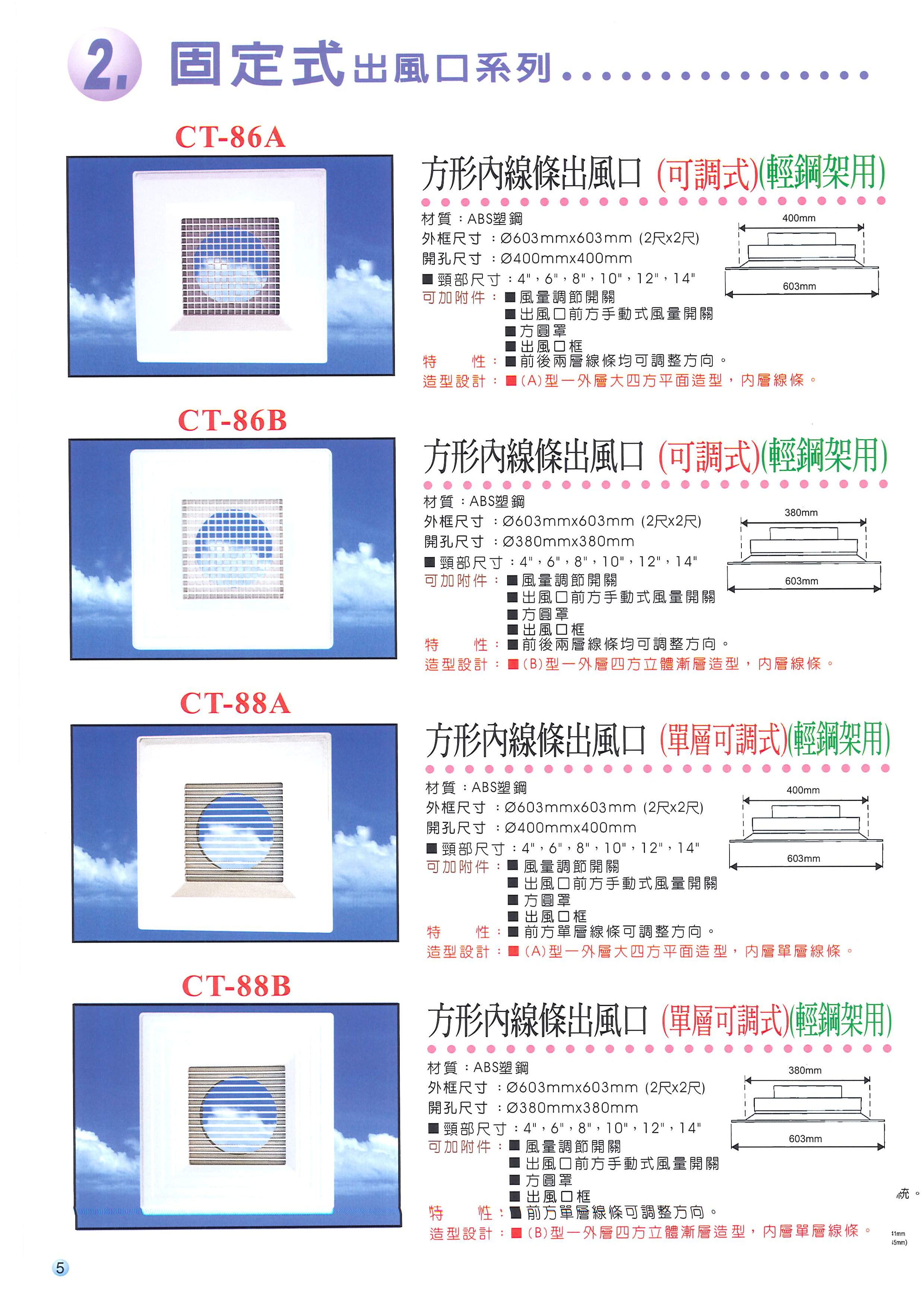 高雄方型出風口
