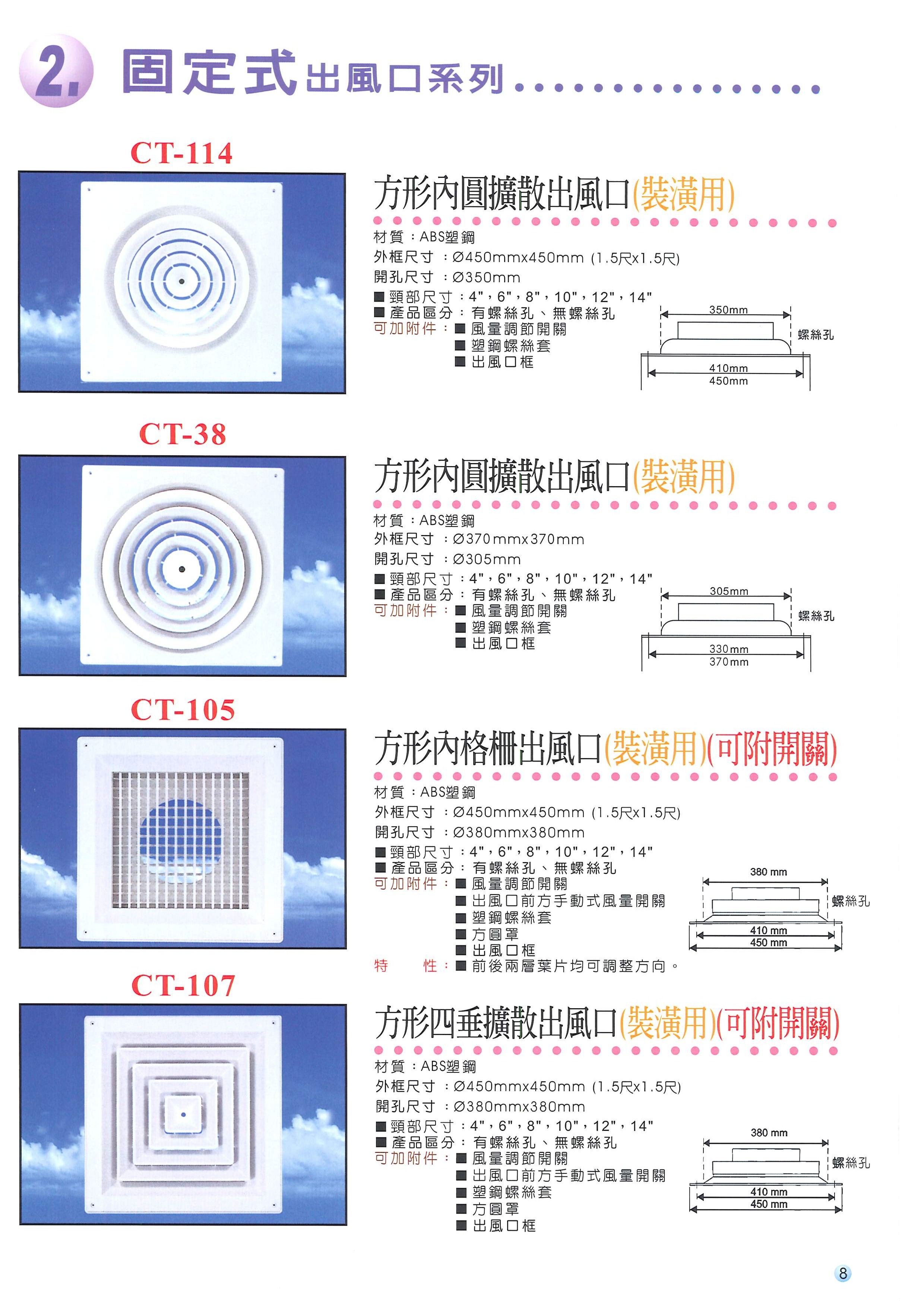 高雄出風口方形