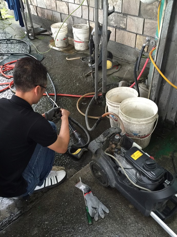 高壓清洗機現場維修實例