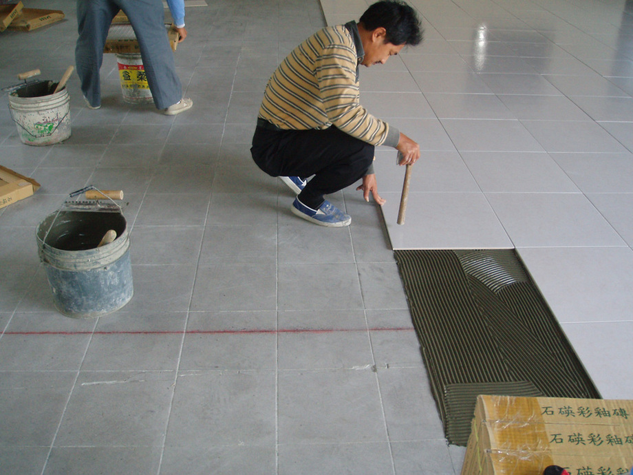 樣品室黏貼舊磁磚面1