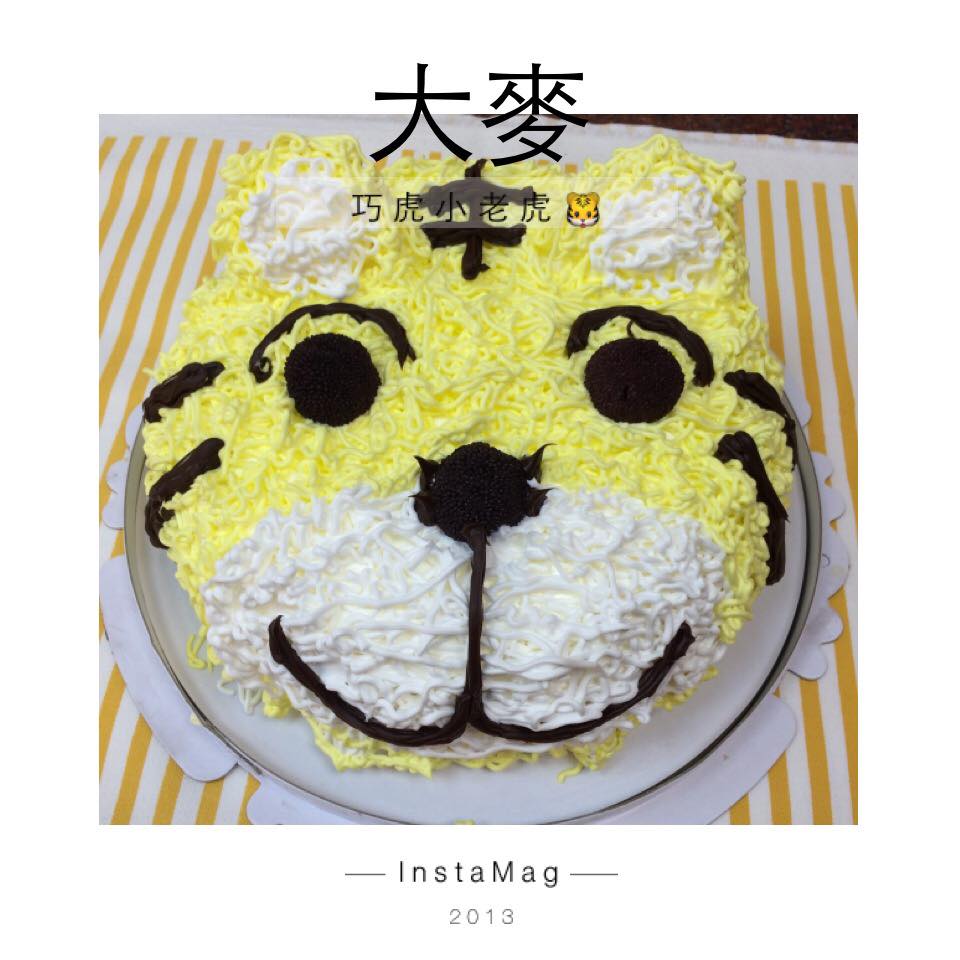 客製化蛋糕--巧虎小老虎--大麥專業烘焙坊