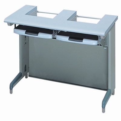 雙人下潛式電腦桌