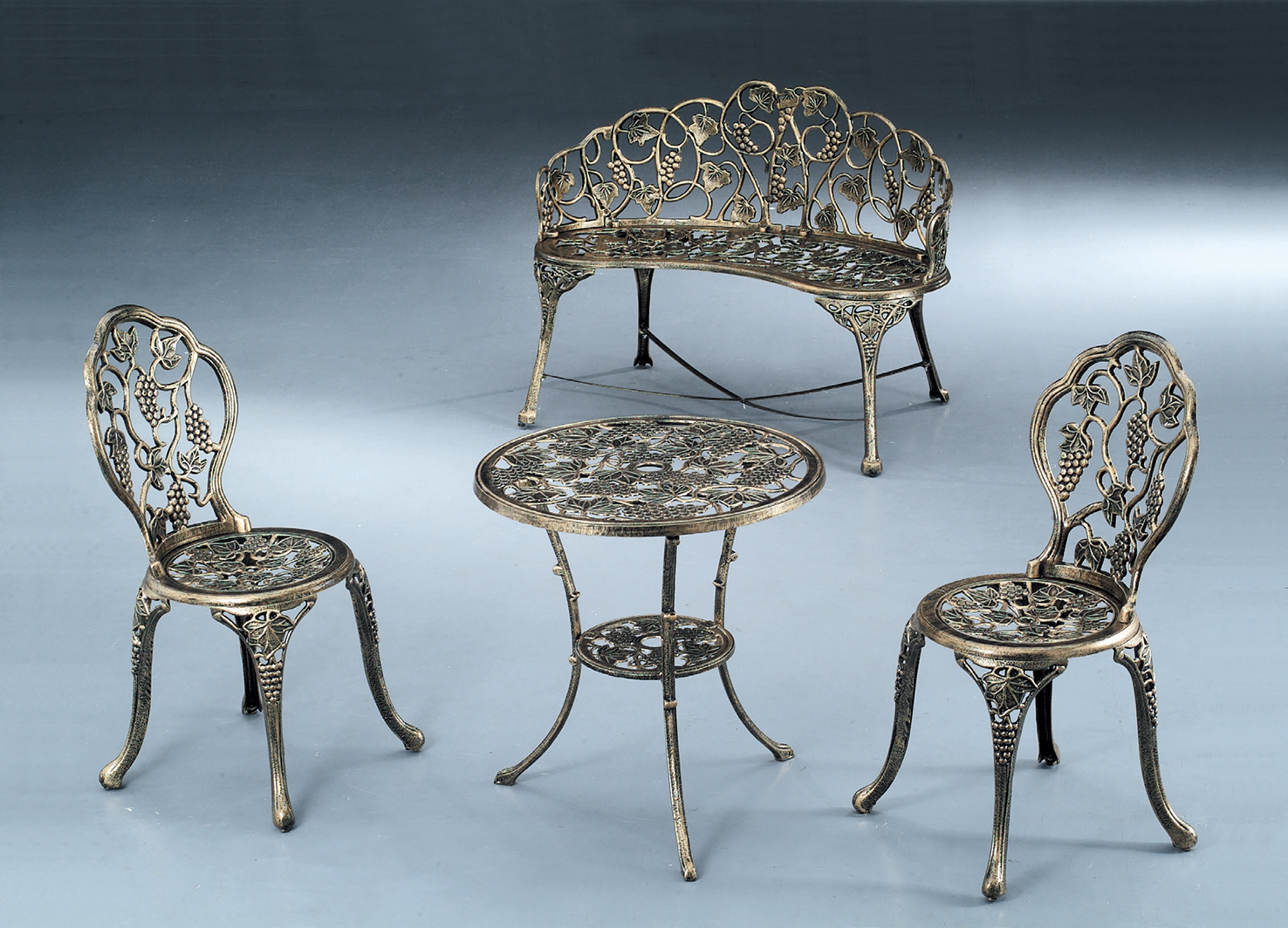 休閒金葡萄圓桌椅832-5