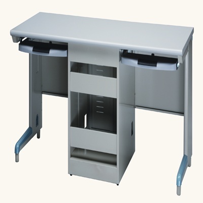 防盜式雙人教學電腦桌