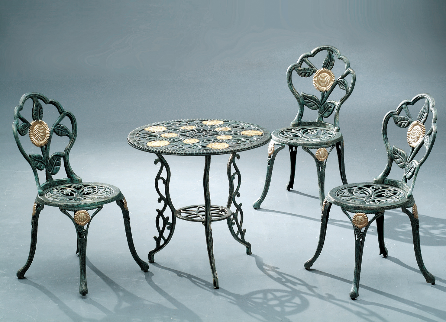 休閒向日葵圓桌椅832-3