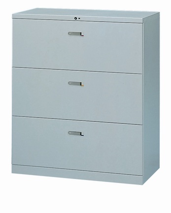 抽屜三層式鋼製公文櫃