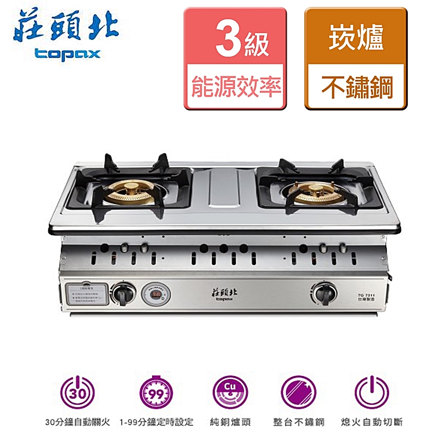 莊頭北嵌入瓦斯爐