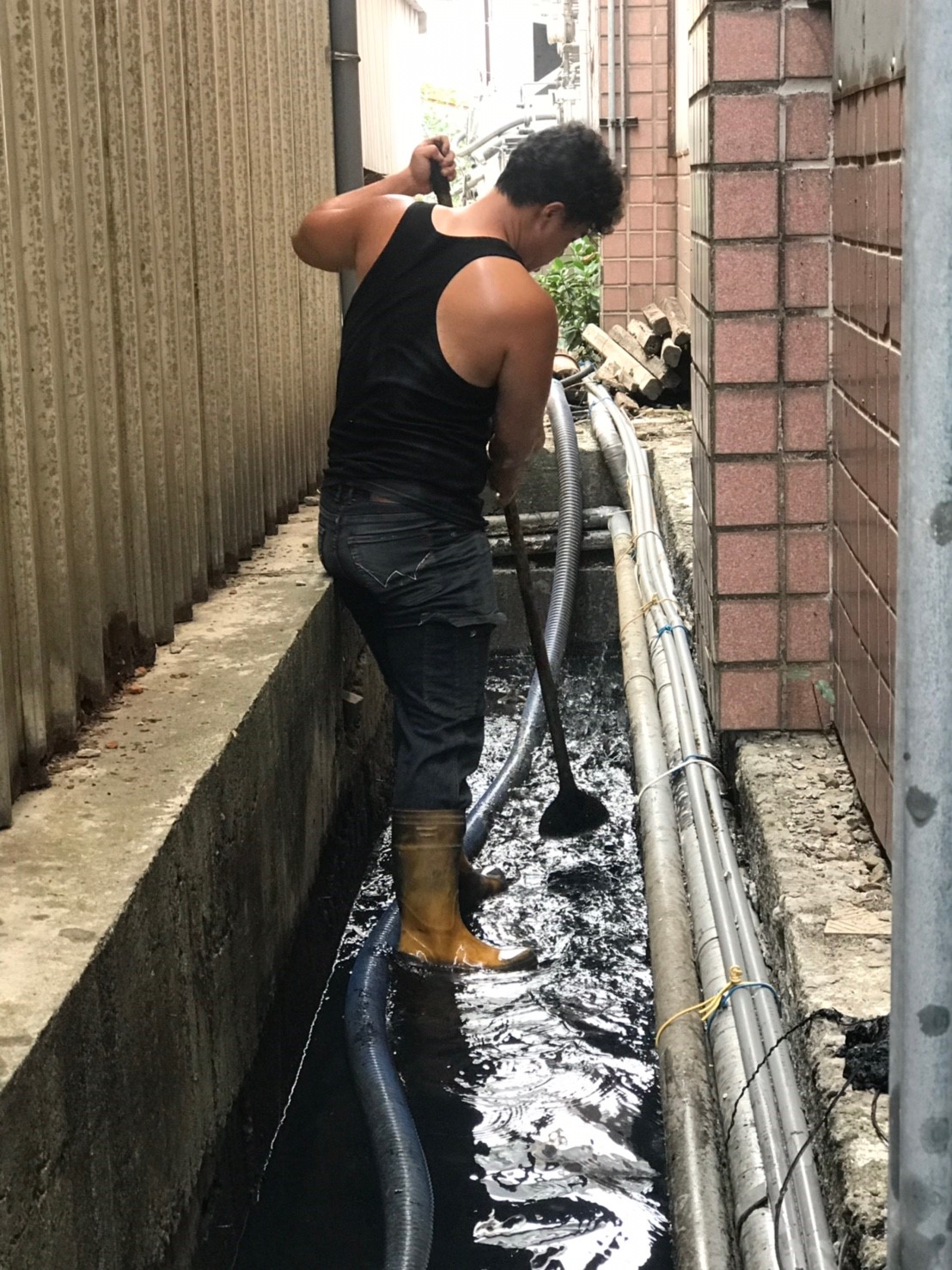 暗溝疏通,清水溝