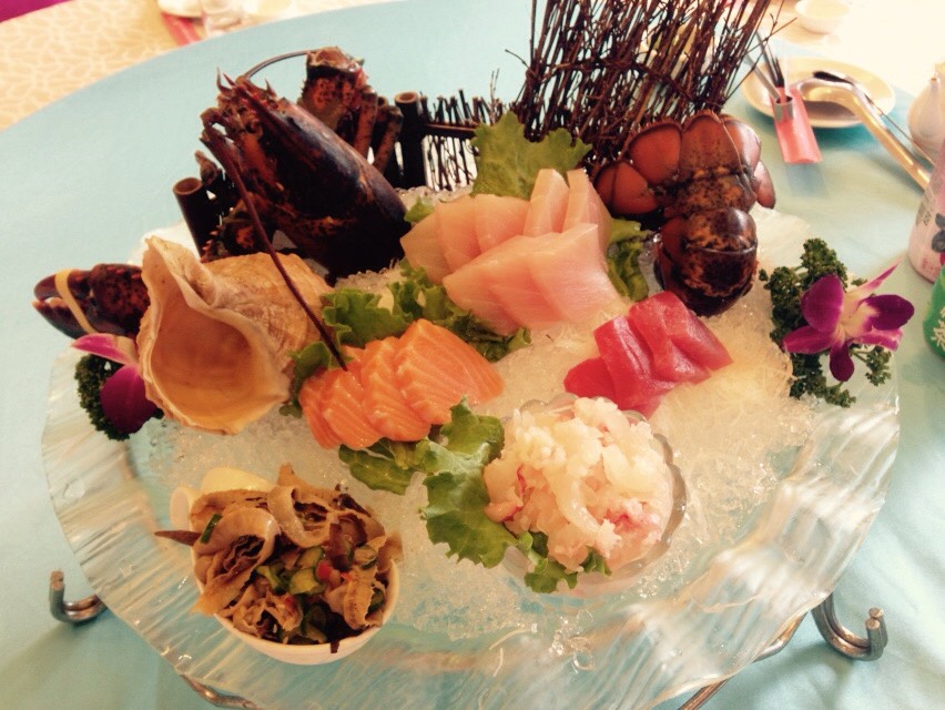 01.活龍蝦生魚片