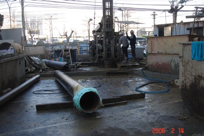 艾克爾湖口廠16〞1000呎施工