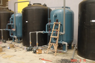 情定河畔汽車旅館井水過濾設備