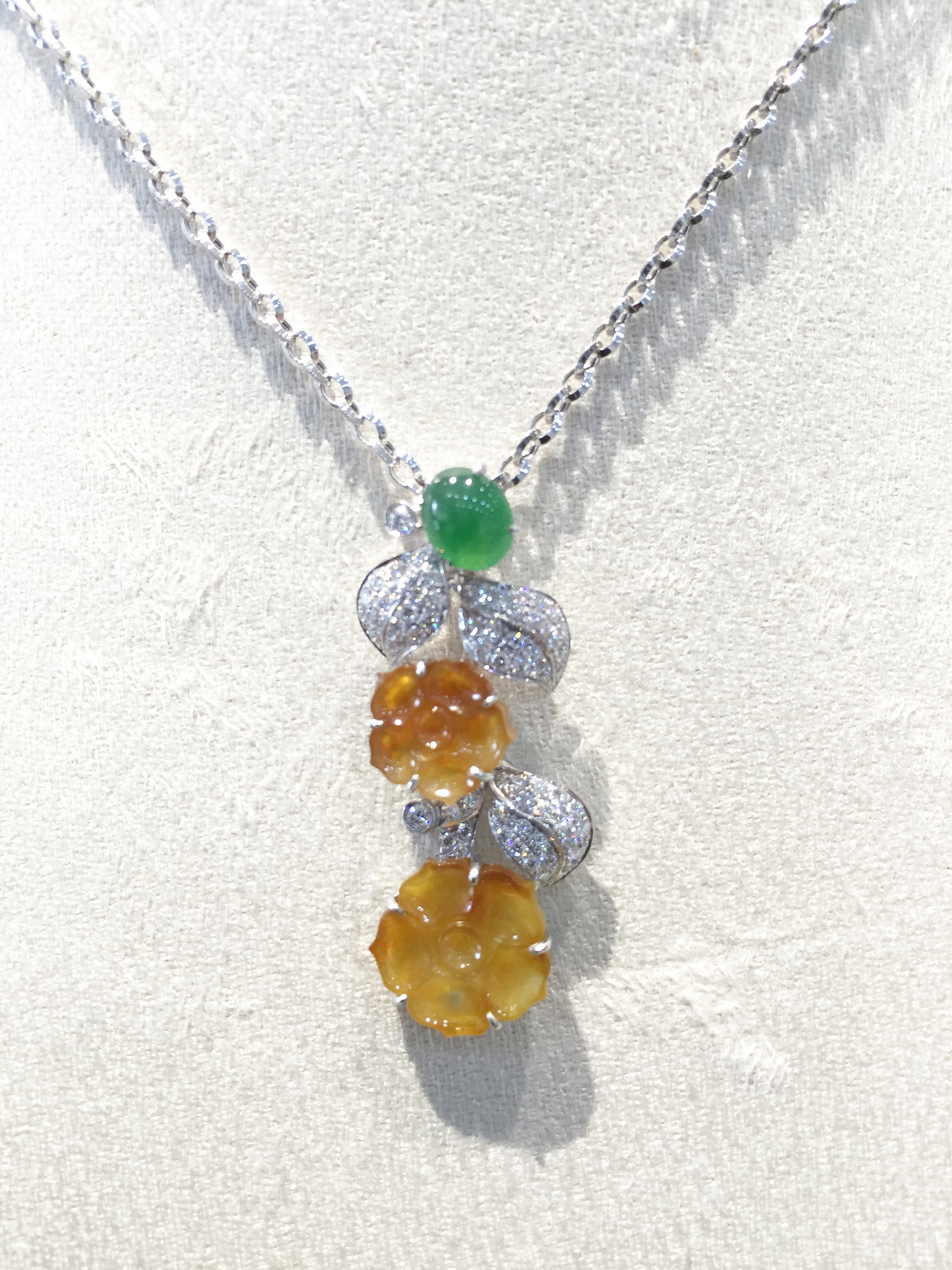 蜜糖玉珠寶項鍊