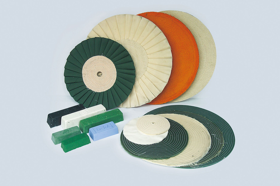 摺式布輪、青布輪、白布輪、牛仔布輪、拋光油