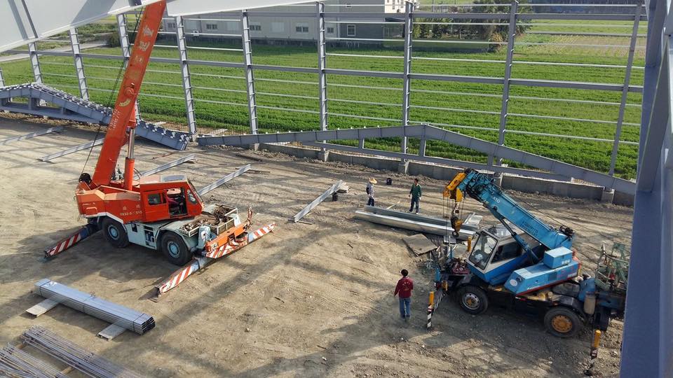 鋼構廠房吊掛施工