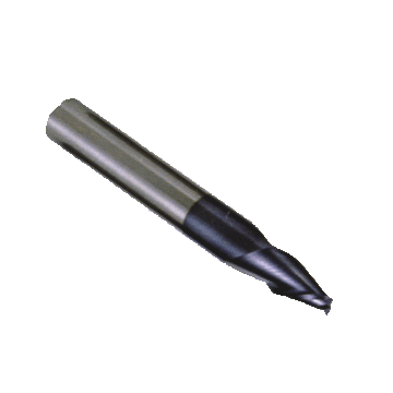 極細微粒碳化鎢2刃斜度立銑刀