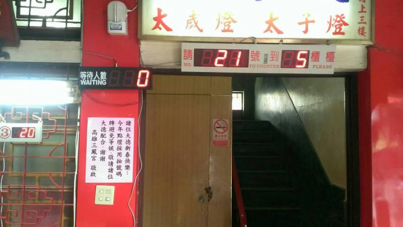 三鳳宮主顯示幕