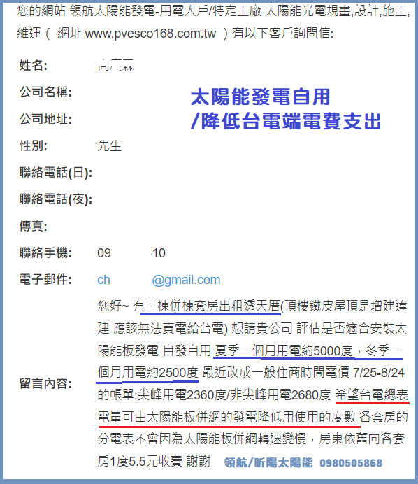 非常適合裝設太陽能發電系統降低白天時間電費支出