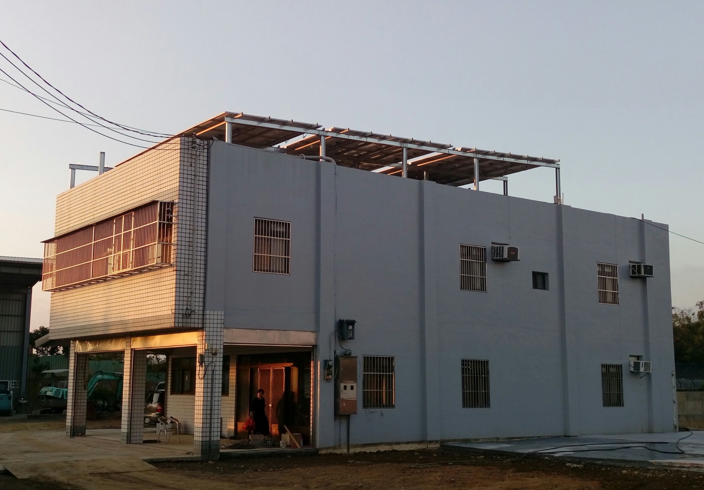 彰化花壇H型鋼太陽能板鋪設