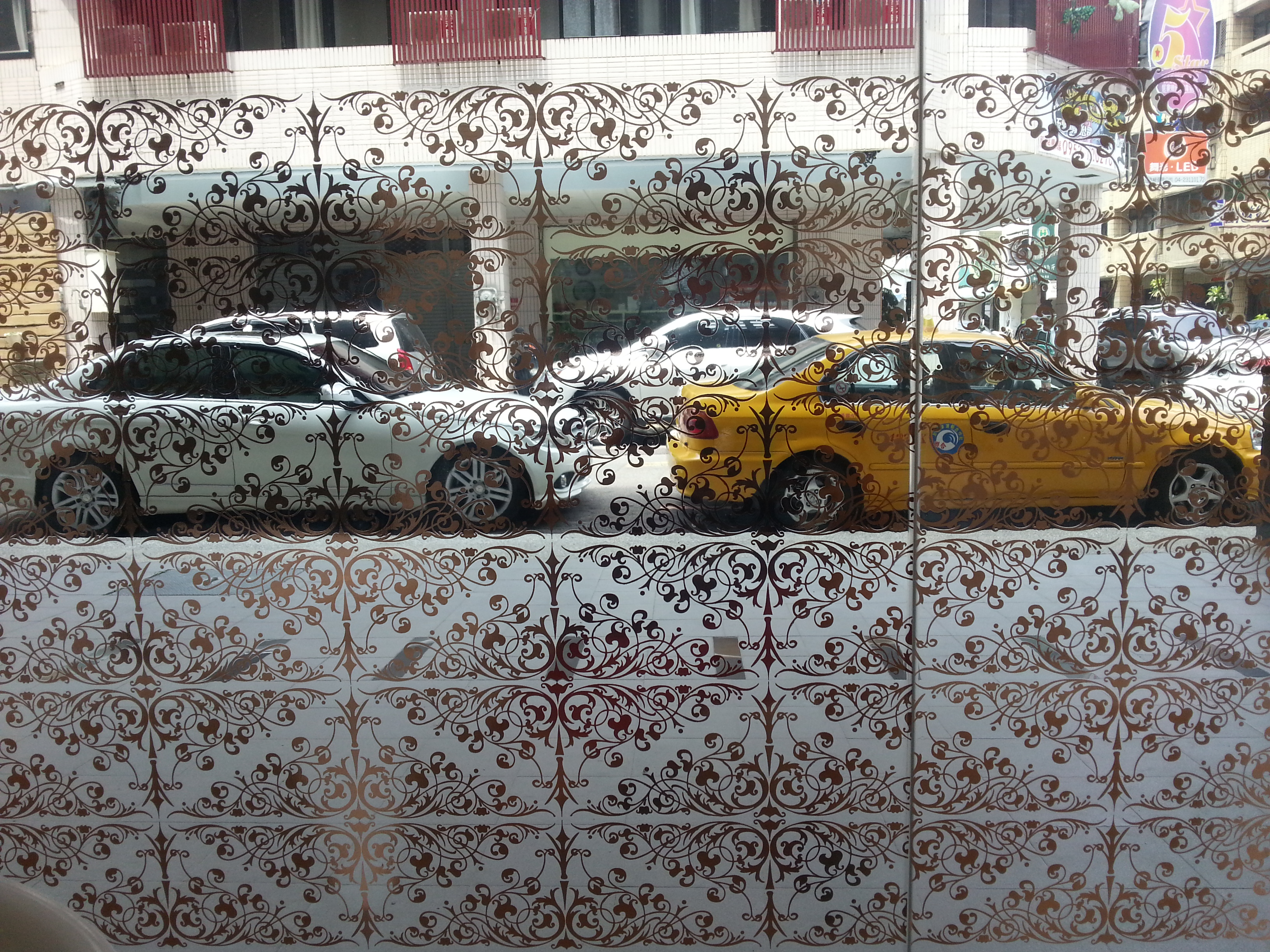 玻璃貼紙-居家玫瑰金系列