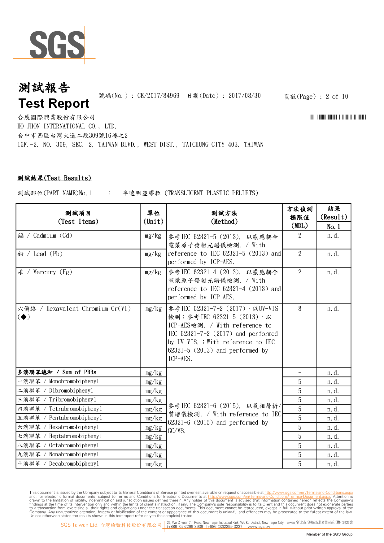 SGS國際檢驗認證