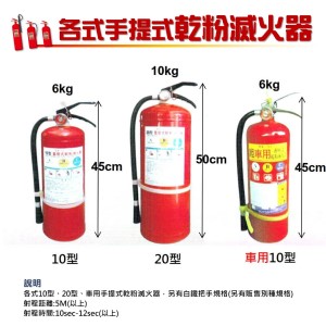 手提式乾粉滅火器