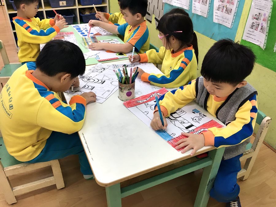 美勞-布袋戲偶的創作03