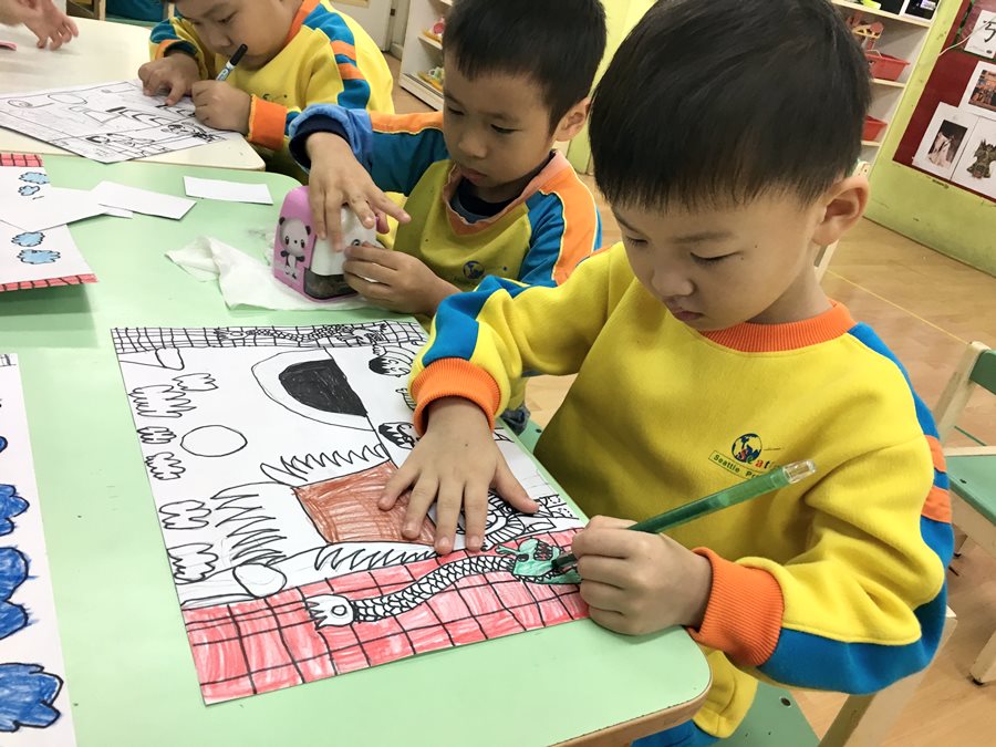 美勞-布袋戲偶的創作01