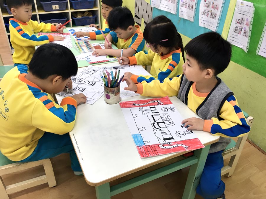 美勞-布袋戲偶的創作02