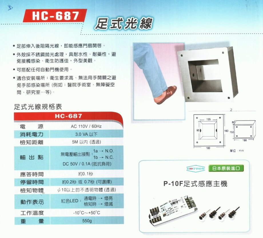 HC-687足式光線