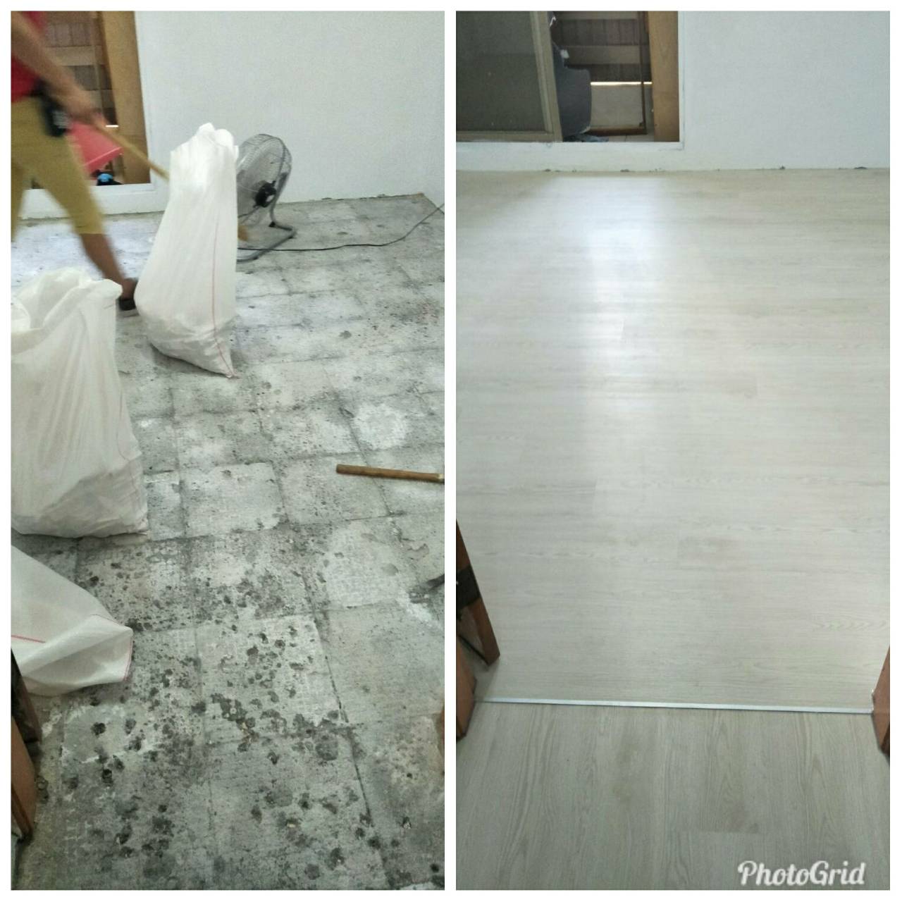 台中超耐磨木地板施工