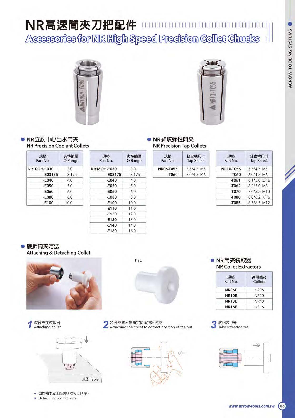 NR高速筒夾刀把配件