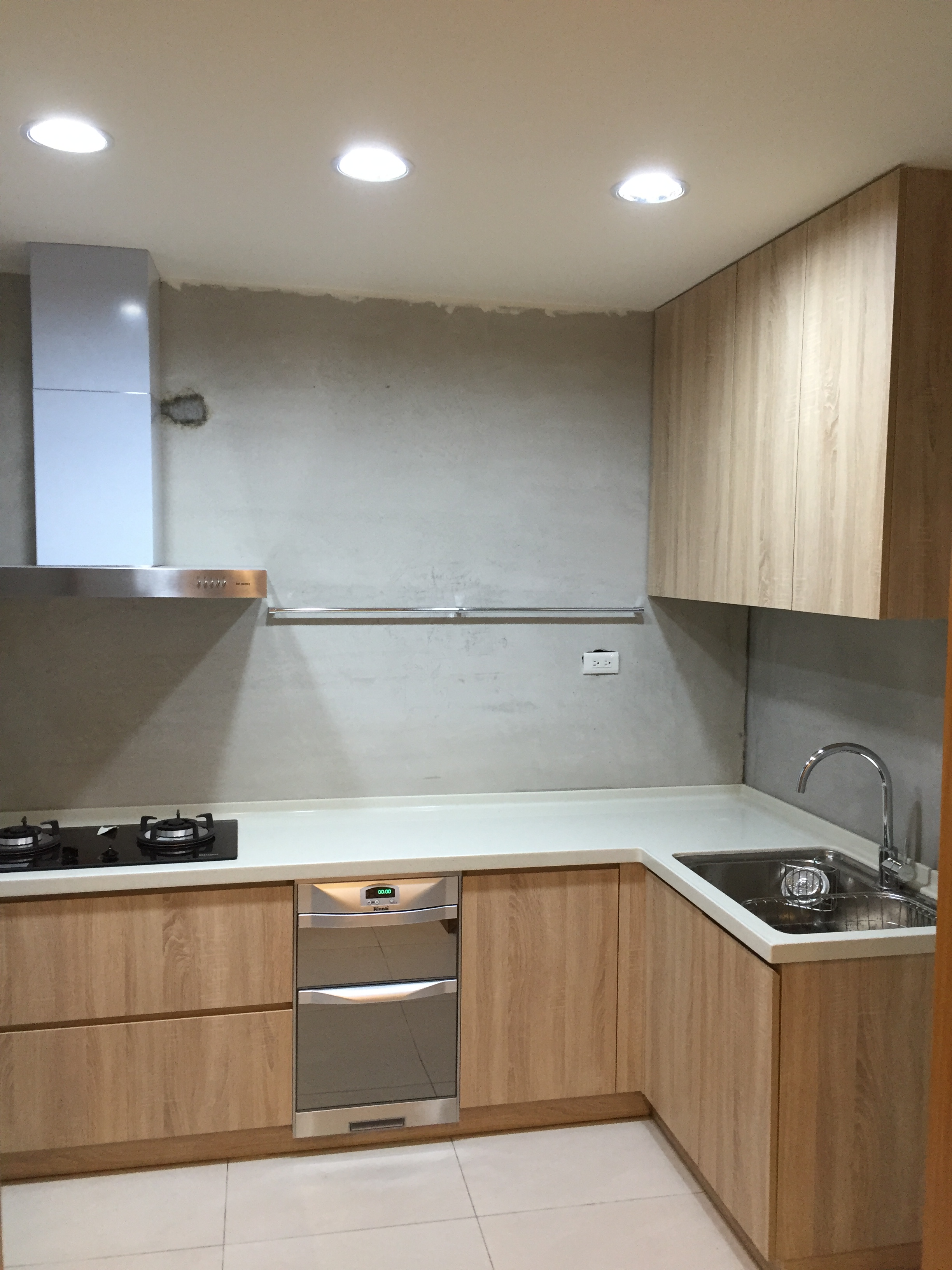 L型塑合板無把手廚具_全景