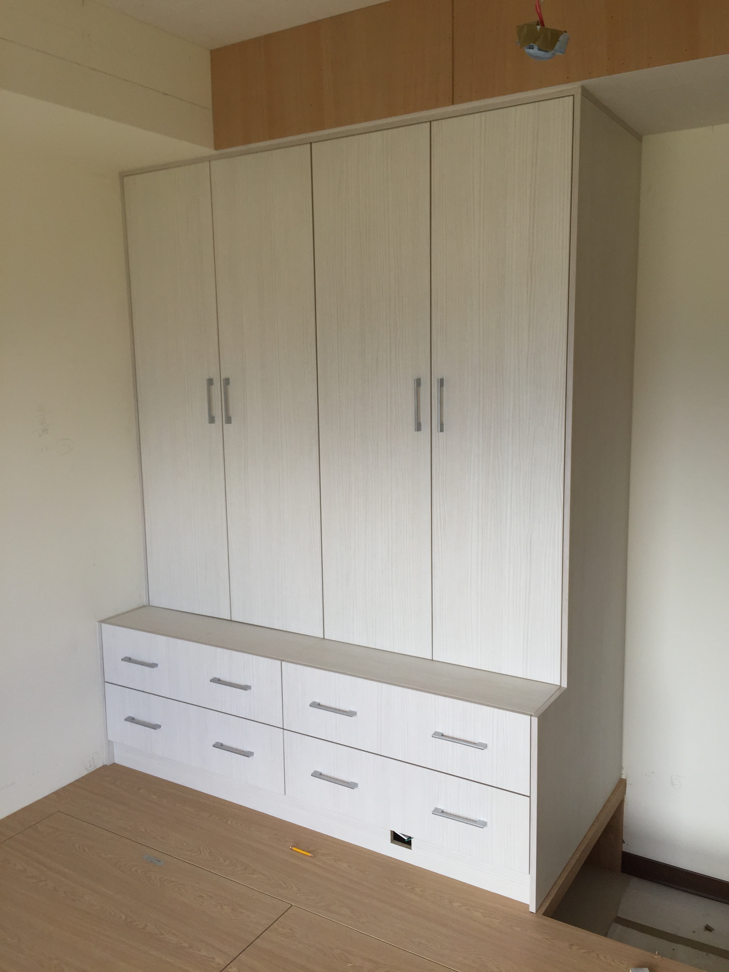 白岑木對開門衣櫃