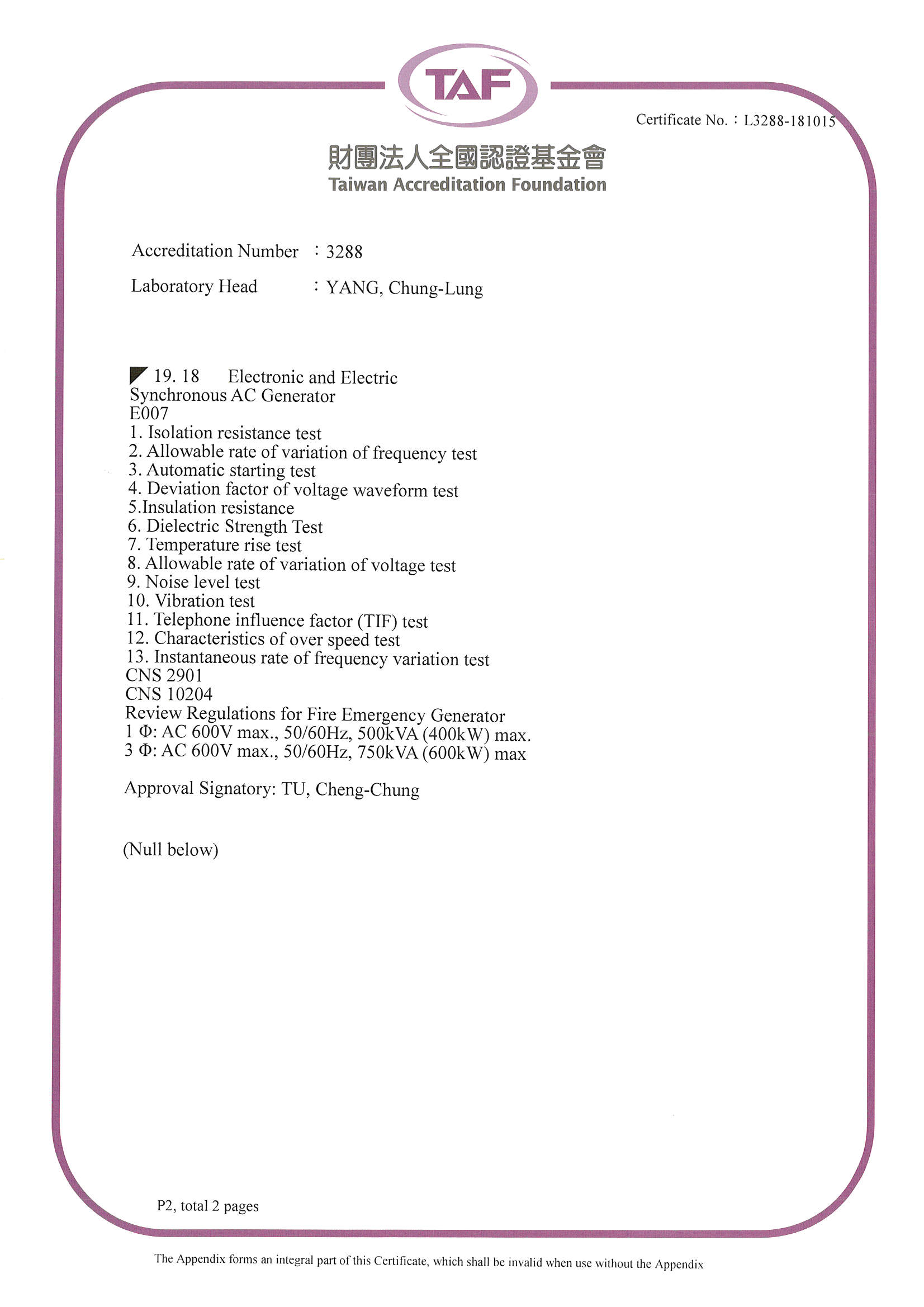 TAF認證英文版II