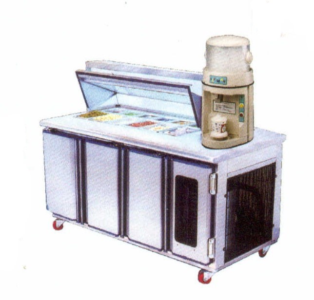 刨冰展示工作台冰箱