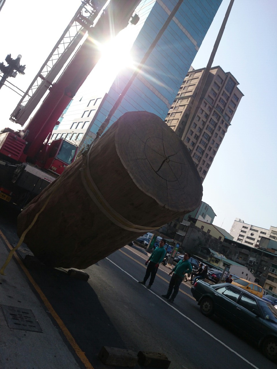 綺麗珊瑚館吊掛作業