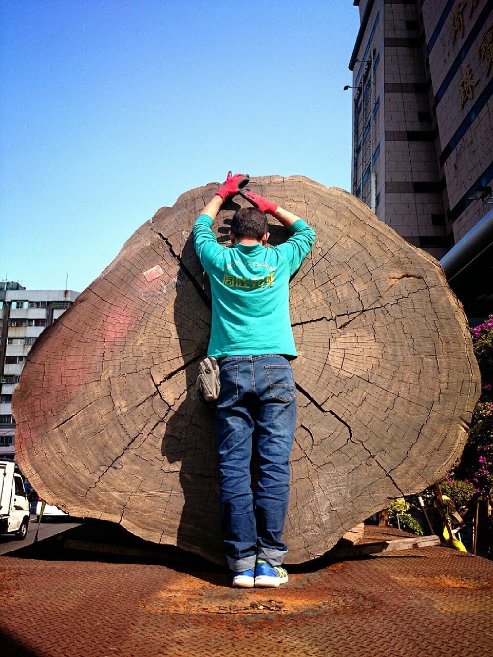 綺麗珊瑚館吊掛作業