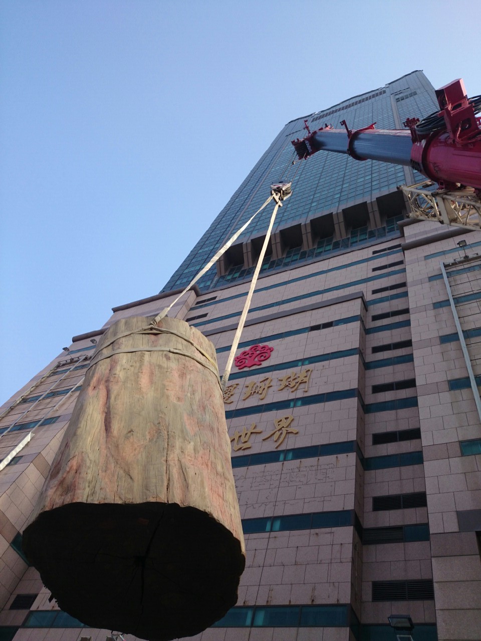 綺麗珊瑚館吊掛作業