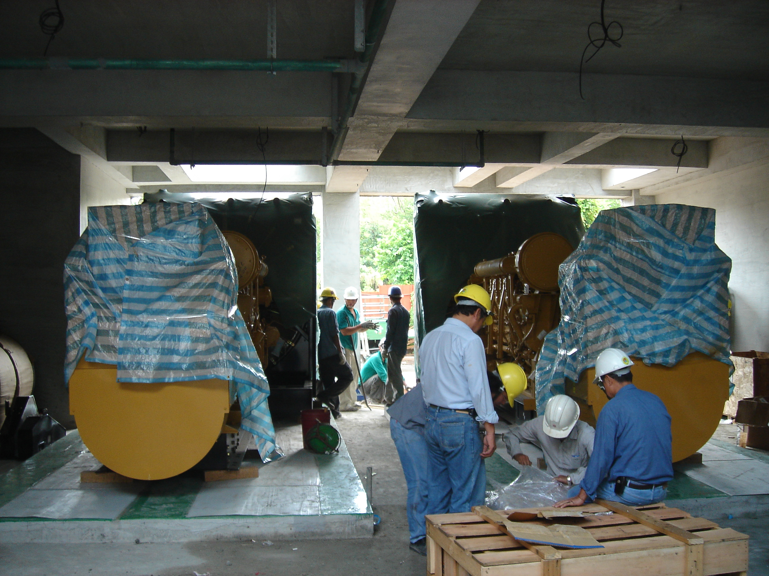 捷運站風機吊運