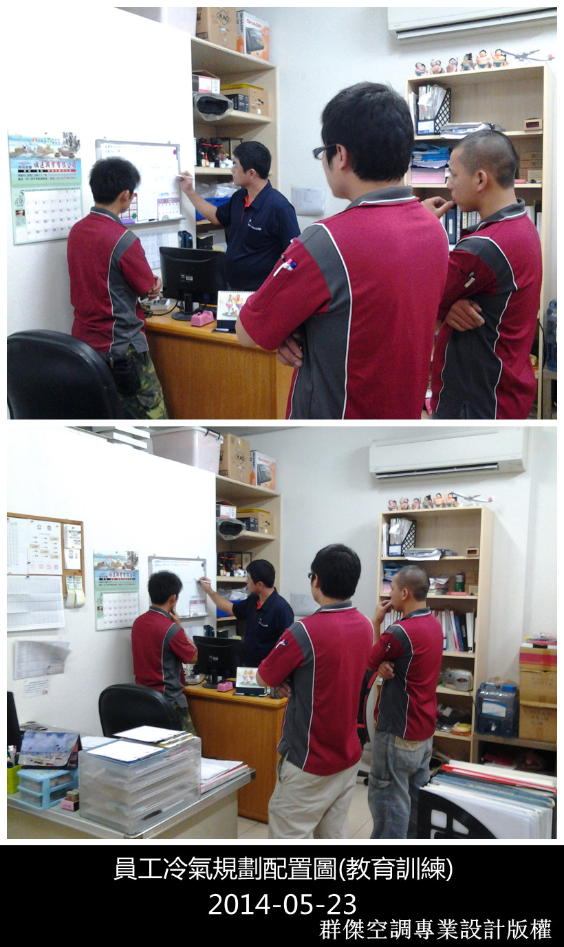 員工教育訓練(冷氣規劃配置圖)