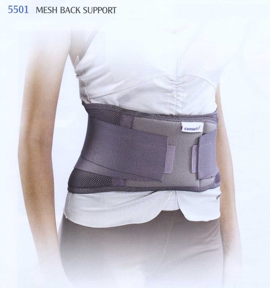 透氣式護腰帶(灰色)
