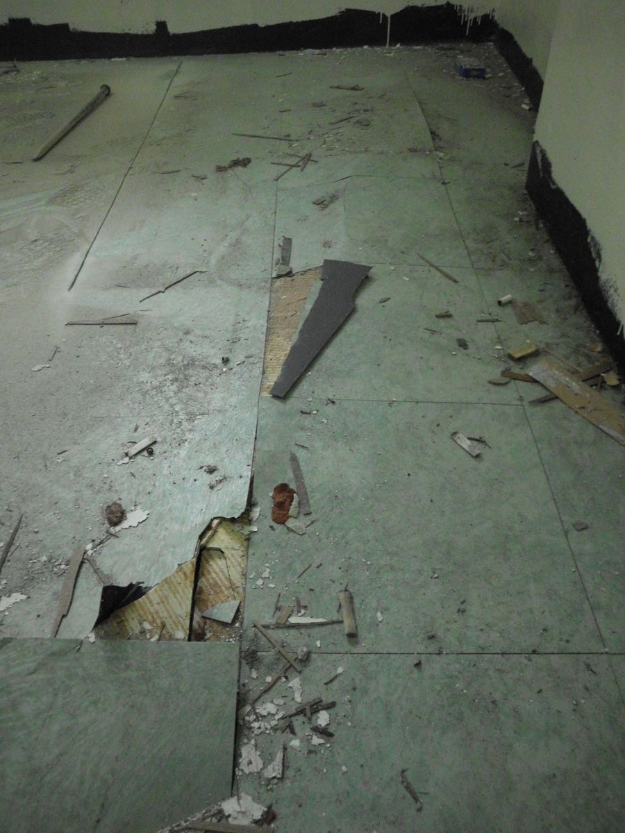 磁磚鋪貼-磁磚隆起